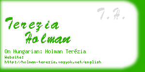 terezia holman business card