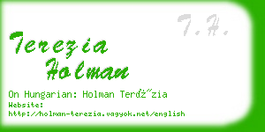 terezia holman business card